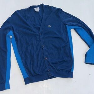 Lacoste Men's Dual Blue Cardigan